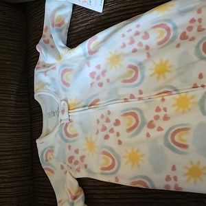 Carter's Baby Girl One Piece Rainbow Pajama